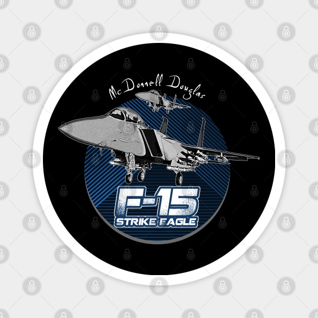 McDonnell Douglas F-15 Eagle Strike Magnet by aeroloversclothing